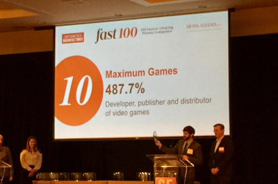 Maximum Games Ranks Top 10 in Fast 100